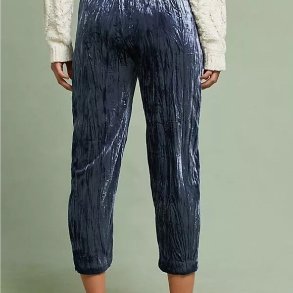 Anthropologie Blue Cropped Pants - Picture 1 of 8